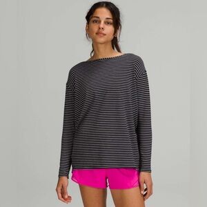 Striped Black and White Women's Top